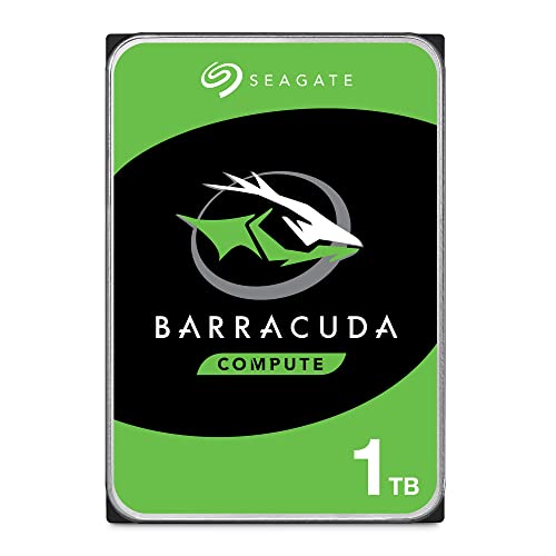 Seagate BarraCuda 1TB Internal Hard Drive HDD – 3.5 Inch SATA 6 Gb/s 7200 RPM 64MB Cache for Computer Desktop PC (ST1000DM010)