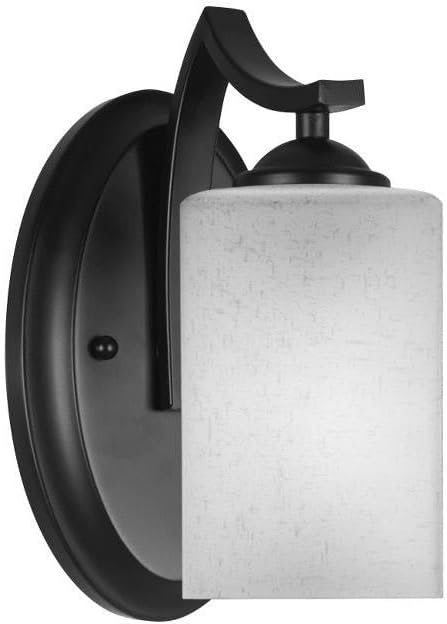 Toltec Lighting Zilo 1 Light Wall Sconce in Matte Black (551-MB-531)
