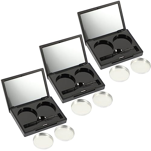 Balacoo Empty Eyeshadow Palette: 3 Sets Empty Makeup Eyeshadow Box Magnetic Makeup Case Travel Eyeshadow Container Cosmetics Eyeshadow Pans for Makeup