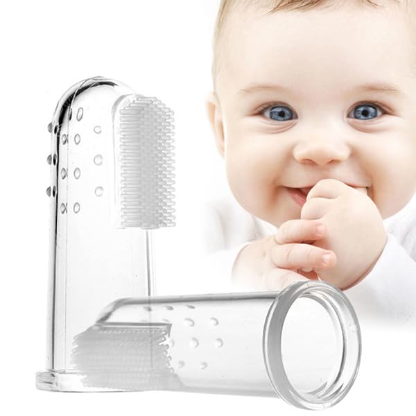 Bambino Kids Spazzolino da Denti a Forma di Dito in Silicone per Bambini Sicuro per Gengive e Denti