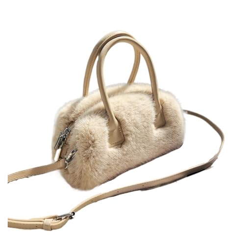 Petit sac à main femme robuste contre les déformations sac de boîte en peluche rétro