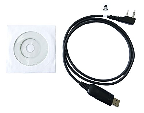AIRSN A Radio USB Programming Cable Compatible with BTECH, Baofeng, Kenwood Walkie Talkie