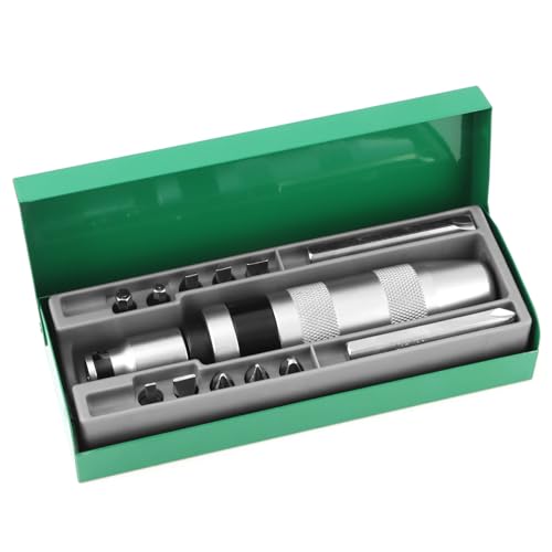 Tournevis à percussion 1/2 pour enlever vis foirée avec 12 embouts CR-V QWORK - 2