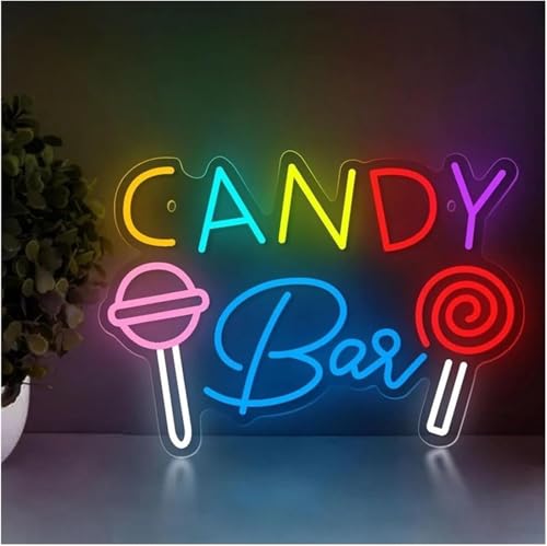 Lampe néon LED originale en forme de sucette cadeau déco chambre enfant