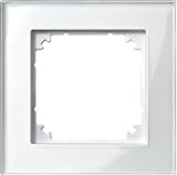 Brillantweiß Merten 4853804 Echtglasrahmen 489119 1fach brillantweiss