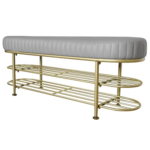 Banc à chaussures en similicuir pour votre chambre à coucher