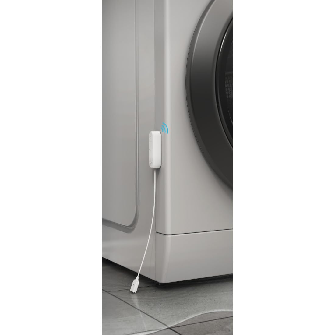 Hama Czujnik wody WiFi (Zigbee, 80 DB, z systemem dźwięku i powiadomień, kompatybilna z Alexa, Google Assistant i Apple Siri), biały