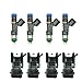 4Pcs Fuel Injectors With 4 Accssoriet EV14 52lb 550cc For 2.7TT Turbo A4 TT Compatible With VW Golf Jetta Compatible With BOSCH 0280158117(4pcs)