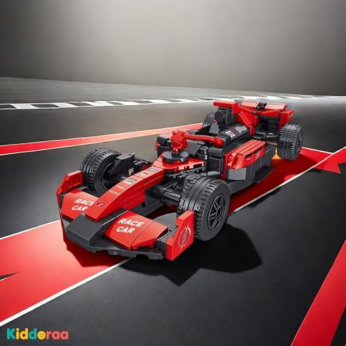 Image of Racing Car Micro Building Blocks Set 365+ PCS, Speed Racer Model Kit Toy for Kids 6+, DIY Puzzle Gift for Boys Girls Creative Play | 1 Year Manufacturing Warranty
