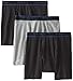 Champion Men's 3 Pack Performance Cotton Regular Leg Boxer Briefs, Assorted, Large