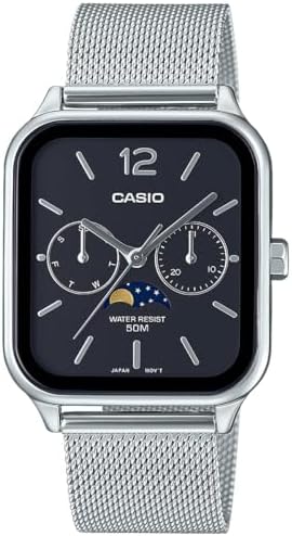 Casio MTP-M305L-1AVER Montre Homme Mixte Analogique Quartz – Bracelet Acier Élégant Et Fiable