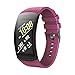 Produktbild NotoCity Armband für Samsung Gear Fit 2 /Gear Fit 2 Pro, Quick-Fit Silikon Ersatz Armbänder, Mehrfache Farben (Fushia,L)