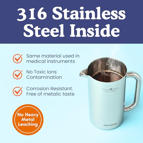 Ziruma Surgical Steel French Press