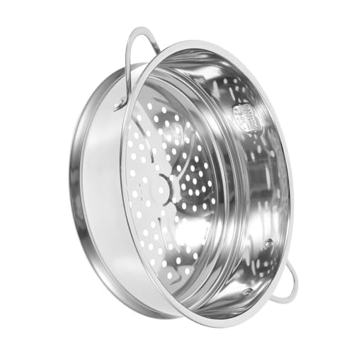 Hohopeti Cesta Vaporera Acero Inoxidable con Asas Doble para Cocinar al Vapor Dumplings Panecillos Versátil y Apilable Fácil de Limpiar Compacta para Cocina Hogar