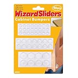 46Pcs Self Adhesive Cabinet Door Bumpers,3-Shape Cabinet Bumpers Clear Value Pack,Rubber Bumpers for Cabinet Doors,Furniture Drawers,Wall Protection,Wall Protectors & Noise Reduction by WIAZRD SLIDERS
