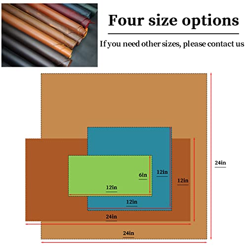 Leather Scraps，Leather Sheets For Crafts,Tooling Leather Square 2.0Mm Thick Finished Crafts Tooling Sewing Hobby Workshop Crafting Leather Accessories (Yellow Brown,12X12In) #TOP4