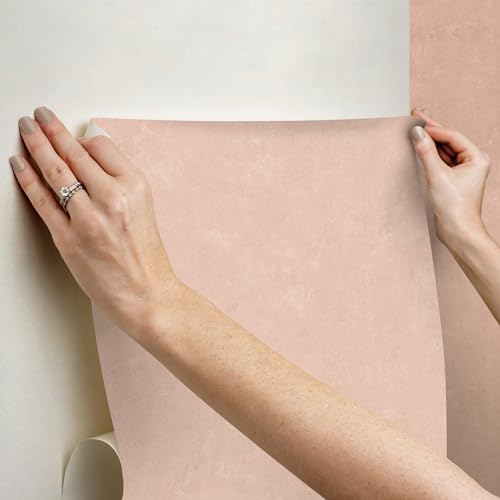 Mr. Kate RoomMates Daphne Potter's Clay Peach Limewash Peel and Stick Wallpaper, RMK12766PLW by Mr. Kate - Image 4