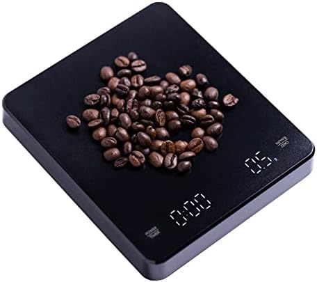 Generic QYUX Kitchen Weight Scale Electric with LED Display 3kg - Battery-Powered Food Scales Digital Grams and Oz for Diet Precision to 0.1g High-Temperature Resistant, Coffee Scale, Black