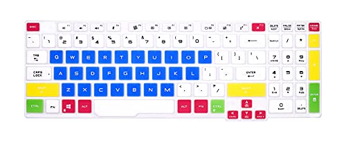 WYGCH Keyboard Cover for ASUS Tianxuan 15.6 inch/Tianxuan Plus 17.3 inch for ASUS Flying Fortress 8 FA506 Gaming Laptop USA Version(Candy Blue)