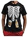 Halloween Skeleton Beer Belly Xray Funny Men's T-Shirt Large Black