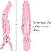 The Hair Shop Shark Clip | Enhanced Croc Crocodile Alligator Grip Clip (2nd Generation) | Sectioning Tool for Women | US Patented | Professional Salon Quality - Made In Korea (10 Pack) (Pink)