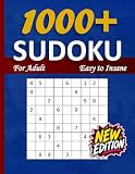 1000+ Sudoku Puzzles for Adults.: With More Than 1000 Sudoku Puzzles from Easy to Insane for adults, full solutions included