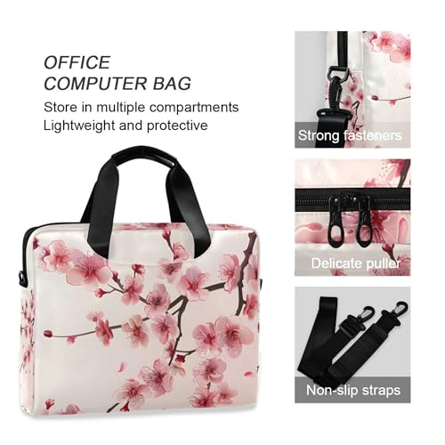 Funda para laptop ALAZA Cherry Blossom rosa 13-15.6 pulg miniatura 5
