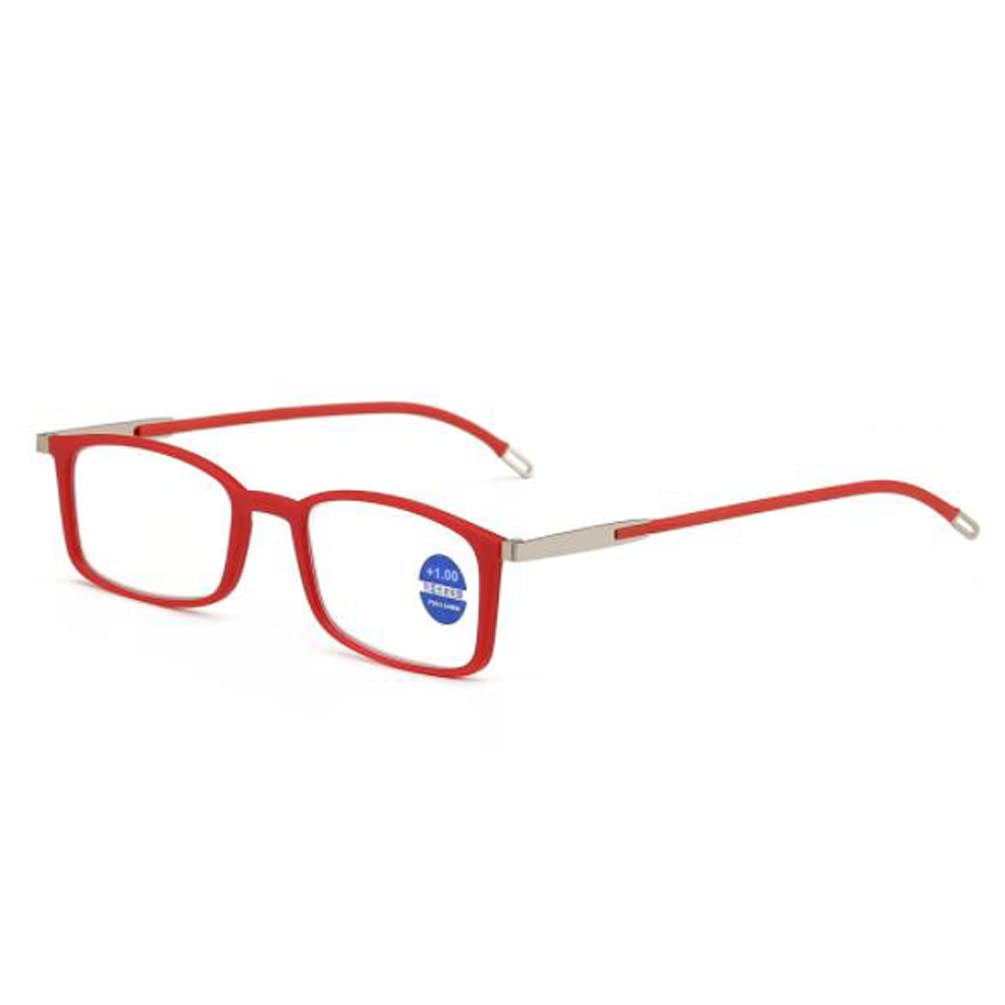 Mobile Phone Holder Reading Glasses Fashion Full Frame Elderly Men and Women Anti-Blue Light Convenient Reading Glasses Red