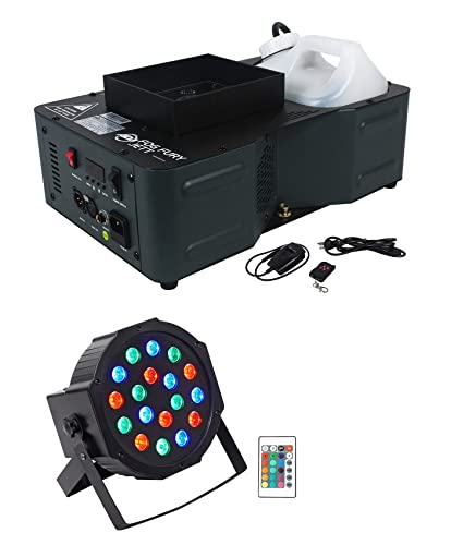 American DJ Fog Fury Jett 700W Máquina de Humo Vertical con 12 LEDs y Luz Par con Batería miniatura 1