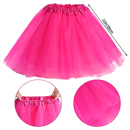 jiebor 80s costume outfits accessories for girls kids tutu skirt leg warmers fishnet gloves shutter glass headband necklace