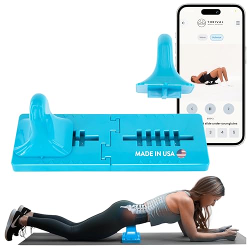Image of Thrival - Fully Adjustable Psoas, Hip Flexor, Back, Glute, Illiacus and Neck Muscle Release Tool for Deep Tissue, Trigger Point, Hooking Hip and Myofascial Release - Made in USA - Blue