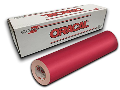 Oracal 631 mat dahlia red le vinyle adhesif amovible pour murs fragiles