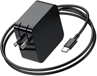 USB C Laptop Charger, Type C Charger 65W for Lenovo Thinkpad Chromebook Yoga, MacBook Pro/Air, Acer Chromebook Spin Swift, Asus,Hp,Google,Dell,Samsung,Xiaomi,LG, Type C Replacement/USB C Power Adapter