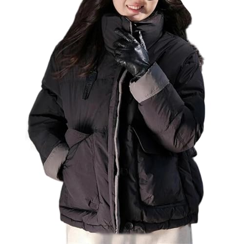 Parka matelassée courte pour femme Kelsiop avec col montant chic