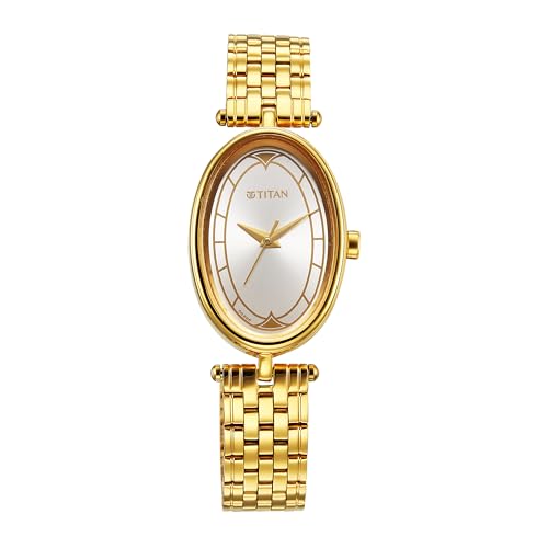 Image of Titan Karishma Workwear Silver White Dial Stainless Steel Watch for Women