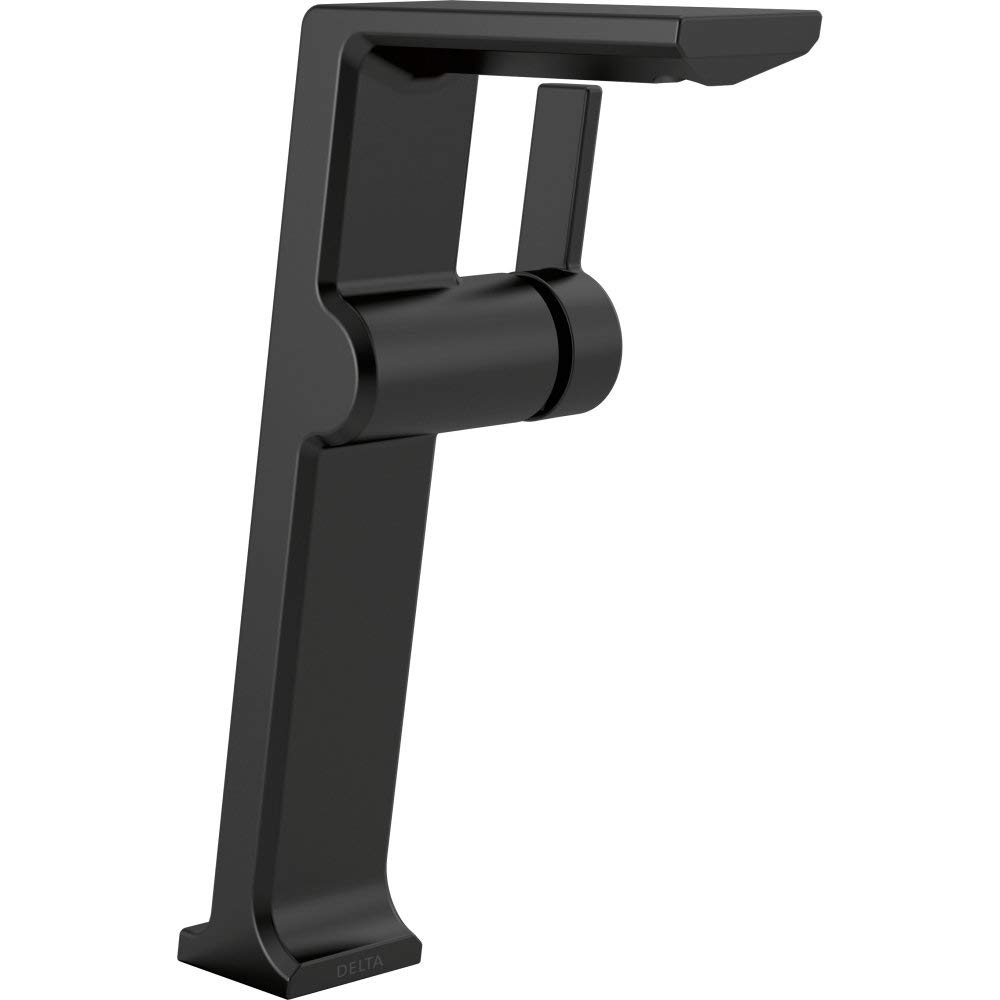 Delta Faucet 799-BL-DST Pivotal Single Handle Vessel Lavatory Faucet Matte Black