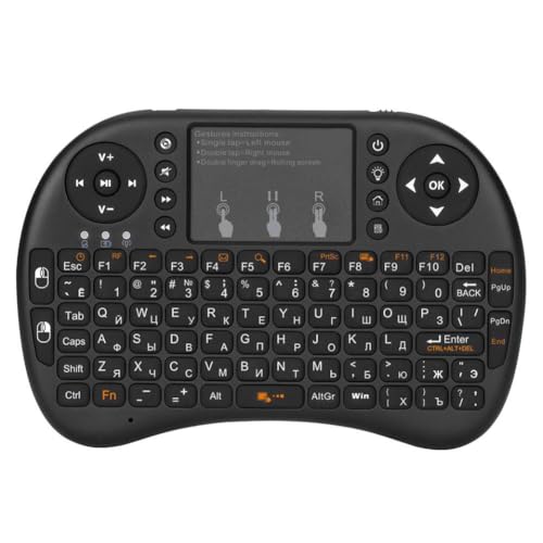 �^�b�`�p�b�h�t�����C�����X�L�[�{�[�h 2.4GHz Android TV Box�APC�A�m�[�g�p�\�R���A�e���r�AHTPC �ƌ݊�������(Russian Keyboard)
