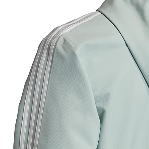 Image of adidas Men's Essentials 3-Stripes Woven Windbreaker Green Tint /White 4X-Large