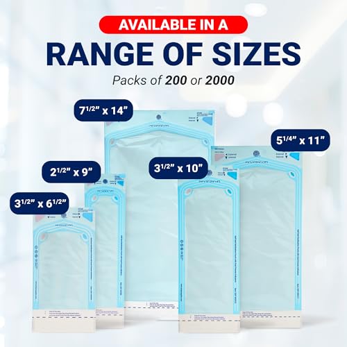 Arrigo Self-Sealing Sterilization Pouches – Multiple Sizes & Box Counts – Autoclave Bags with Dual (Int/Ext) Indicators – Latex-Free, Medical-Grade for Dental, Health & Beauty - Thumbnail 7