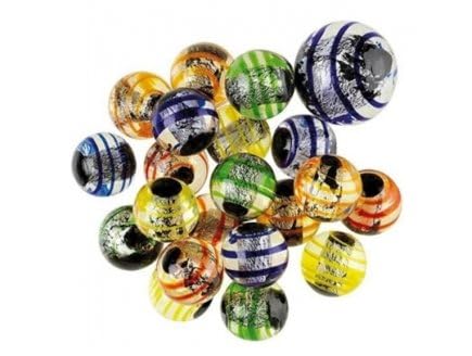 cavernedesjouets Filet 20 Billes 16mm + 1 calot 25mm, Oeil de Dragon - Serie Collector, Rare - Verre Colore - Jeu Recreation Enfant - Set Jouet et Carte