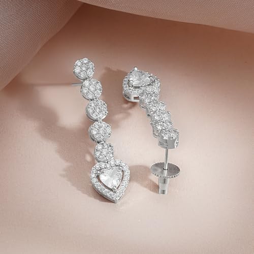 Image of Rubans Necklace Set Rhodium Plated Crystal Studded Jewellery Gift for Women & Girls