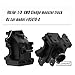 Rcarmumb Gear Box Upgrades Part for 1/8 Sledge 4WD,Aluminum Front Rear Universal Gear Box Housing, RC Alloy Gearbox Hops up for Sledge Monster Truck RC Car #95076-4,Replace #9529, Black（1 Set