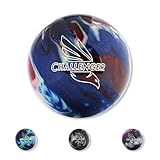 Pro Bowl Challenger – Bowlingball Reaktiv Pearl Poliert – Bowling Ball für Damen Herren Kids Erwachsene – Hobby- und Freizeitspieler*innen – Rot Weiß Blau - 14lbs