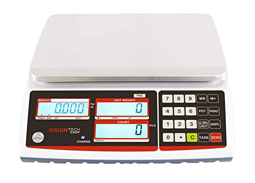 Visiontechshop Tvc-60 Counting Scale For Parts And Coins, Lb/Kg Switchable, 60Lb Capacity, 0.002Lb Readability #TOP2