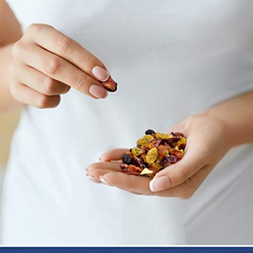 Traina Home Grown All American Dried Fruit Blend - Peaches, Sweetened Cranberries, Golden Raisins, Sweetened Blueberries, Apples - Non GMO, Gluten Free, Vegan, Healthy Real Fruit Snack in Resealable Pouch (2 lbs)