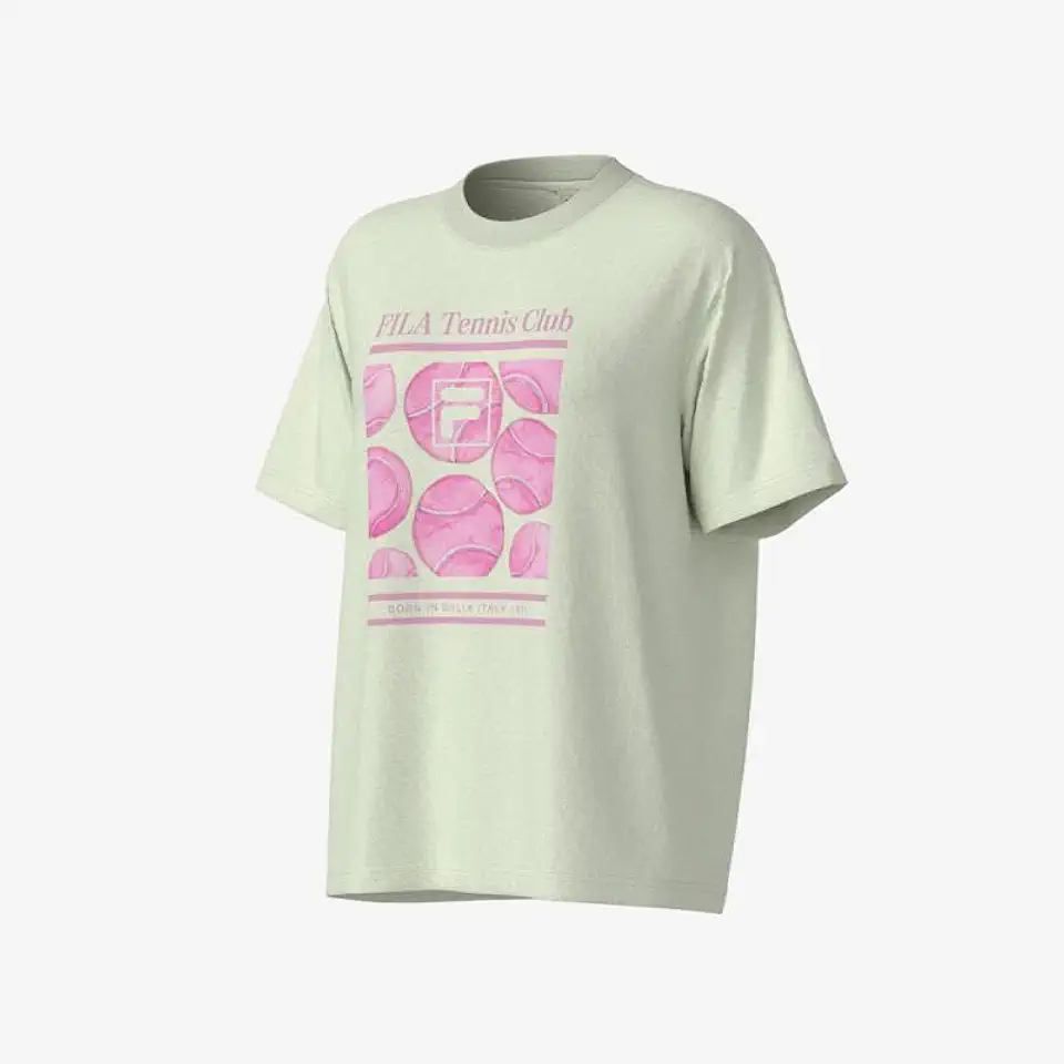 Camiseta Feminina Fila Oversized Letter Graphic