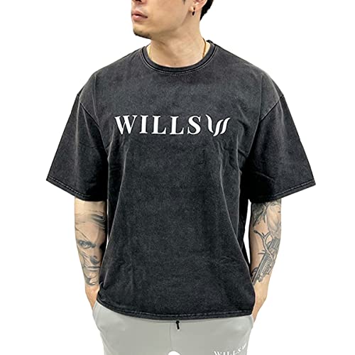 [WILLS FITNESS] TVc Y  I[o[TCY rbOVGbg ܕ EHbVH EBY tBbglX TRIUMPH ACID WASH OVERSIZED T-SHIRT ؃g W 9900000010011 (X