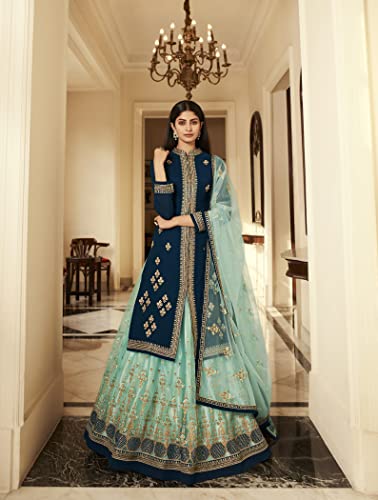 Image of Delisa New Indian /Pakistani Eid Special Party /Ethnic wear Georgette Straight Ghagra Style Salwar Kameez Suit for Womens-2085