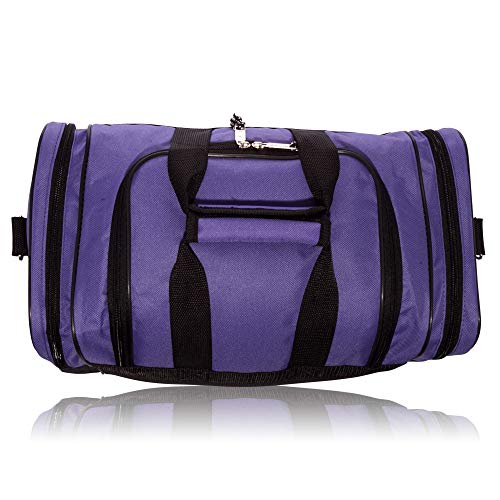 Image of DALIX 17 inch Blank Duffle Bag Duffel Bag Travel Size Sports Durable Gym Bag