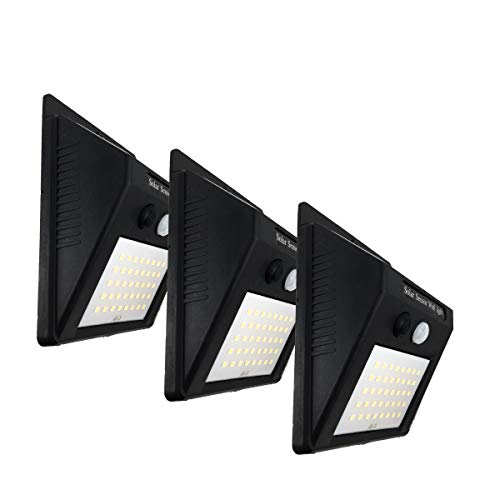 Focos lampara solar impermeable 40 led con tres modos automaticos de iluminacion exterior